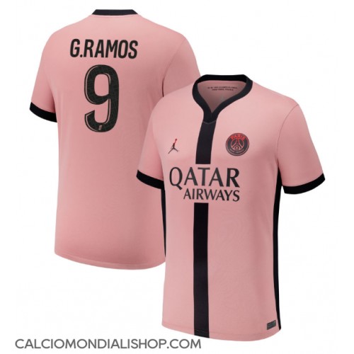 Maglie da calcio Paris Saint-Germain Goncalo Ramos #9 Terza Maglia 2024-25 Manica Corta